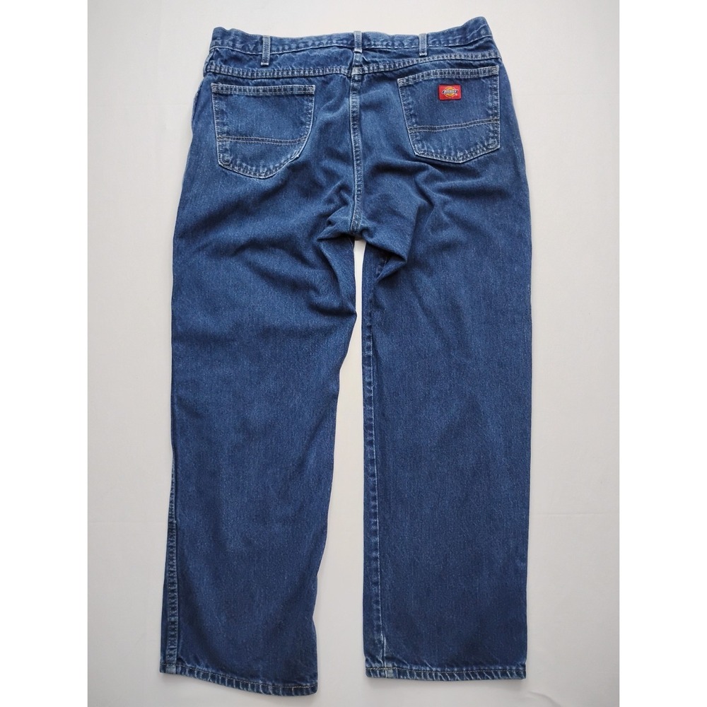 Dickies Size 38x30 Men's Blue Workwear Straight Leg Fit Denim‎ Casual Jeans